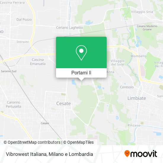 Mappa Vibrowest Italiana