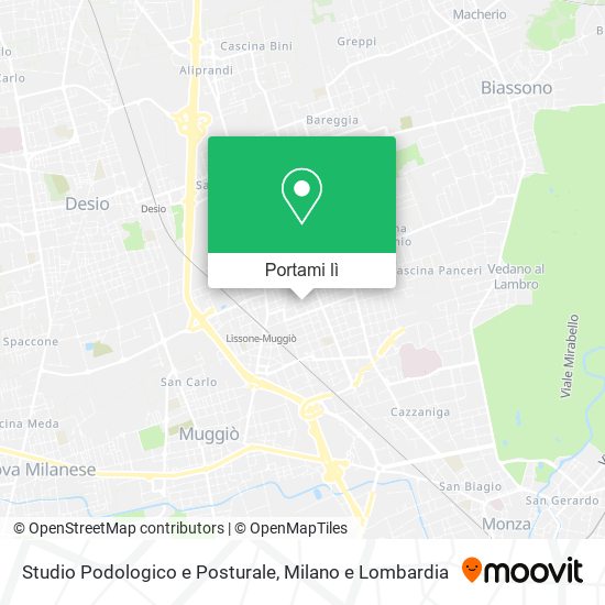 Mappa Studio Podologico e Posturale