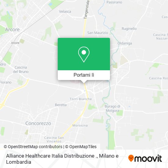 Mappa Alliance Healthcare Italia Distribuzione .