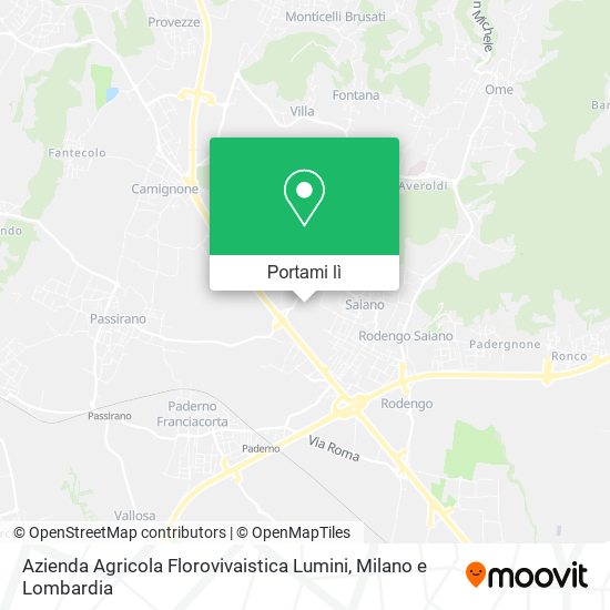 Mappa Azienda Agricola Florovivaistica Lumini