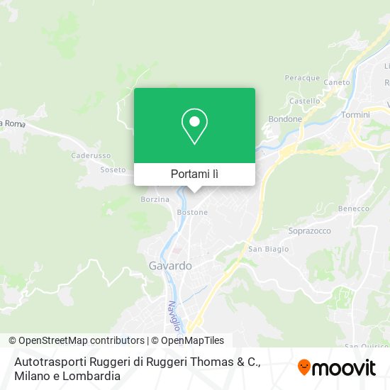 Mappa Autotrasporti Ruggeri di Ruggeri Thomas & C.