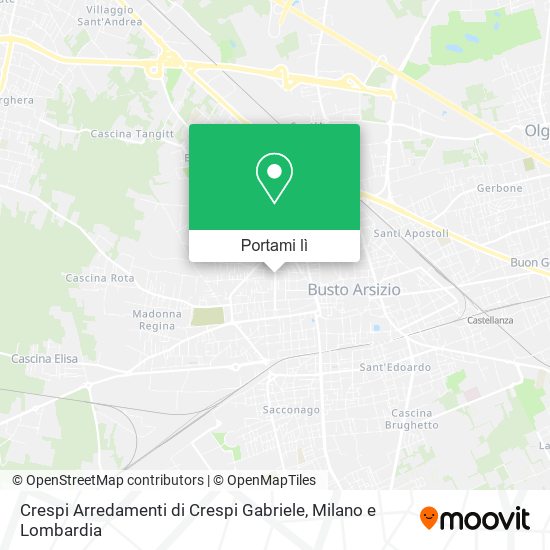 Mappa Crespi Arredamenti di Crespi Gabriele
