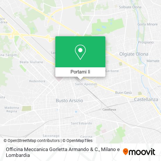 Mappa Officina Meccanica Gorletta Armando & C.