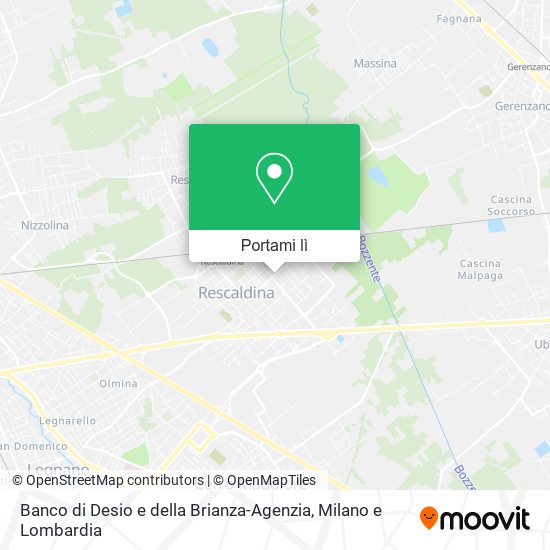 Mappa Banco di Desio e della Brianza-Agenzia