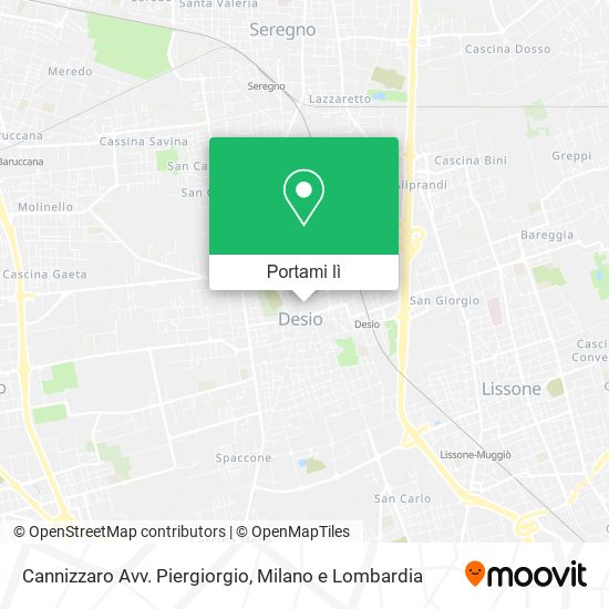 Mappa Cannizzaro Avv. Piergiorgio