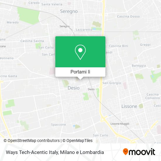 Mappa Ways Tech-Acentic Italy