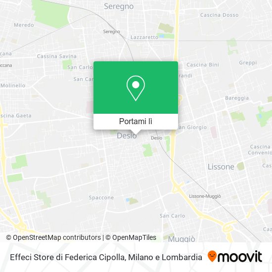 Mappa Effeci Store di Federica Cipolla
