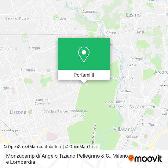 Mappa Monzacamp di Angelo Tiziano Pellegrino & C.
