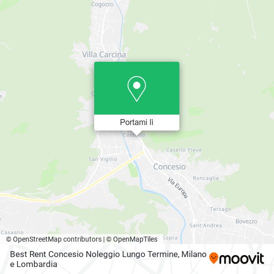 Mappa Best Rent Concesio Noleggio Lungo Termine