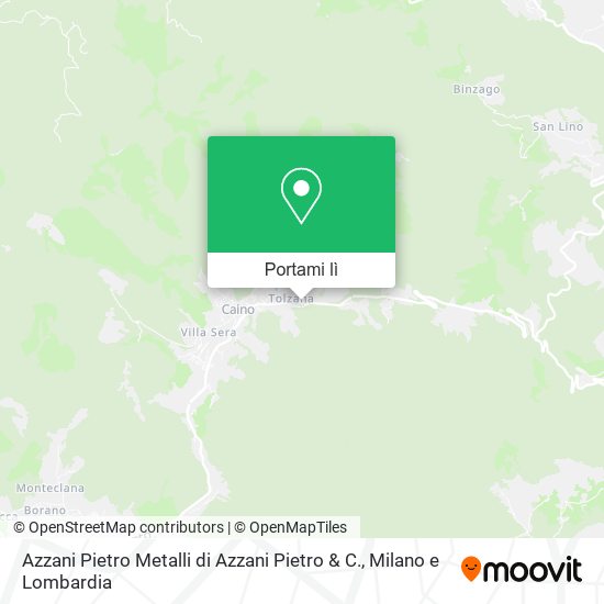 Mappa Azzani Pietro Metalli di Azzani Pietro & C.