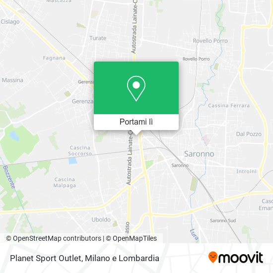 Mappa Planet Sport Outlet