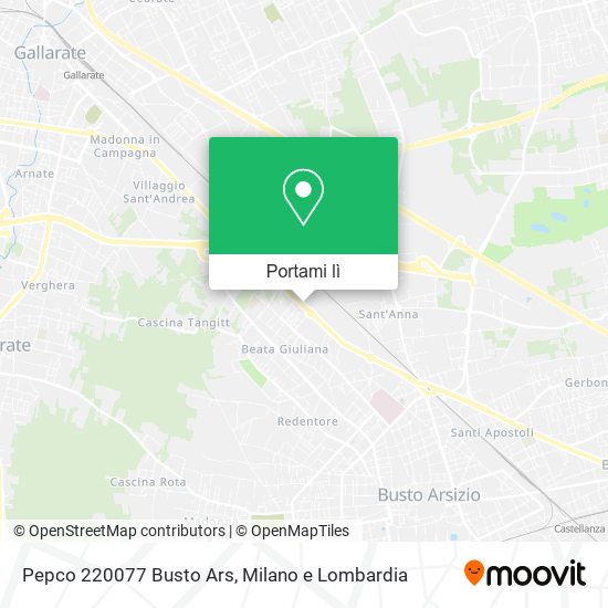 Mappa Pepco 220077 Busto Ars