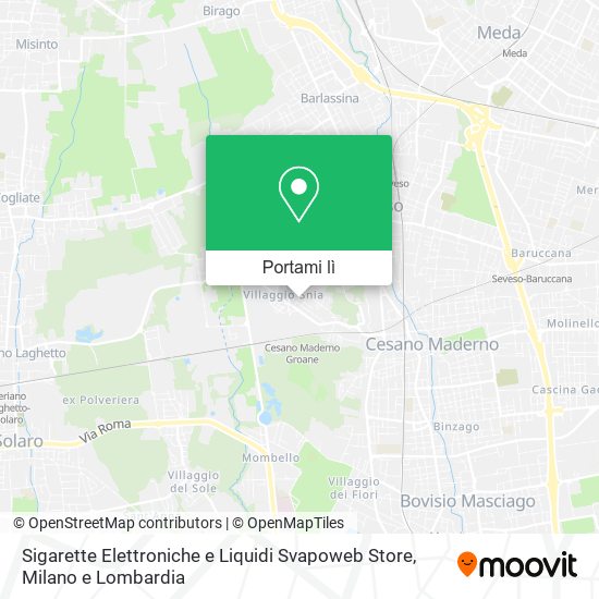 Mappa Sigarette Elettroniche e Liquidi Svapoweb Store