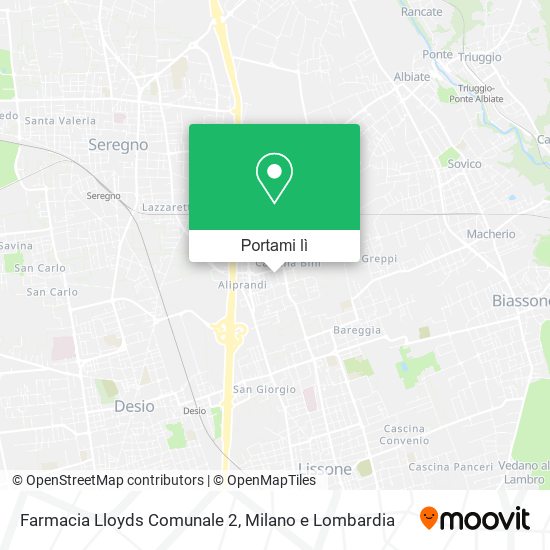 Mappa Farmacia Lloyds Comunale 2