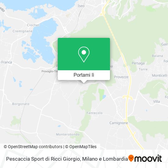 Mappa Pescaccia Sport di Ricci Giorgio