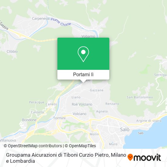 Mappa Groupama Aicurazioni di Tiboni Curzio Pietro