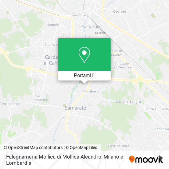 Mappa Falegnameria Mollica di Mollica Aleandro