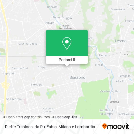 Mappa Dieffe Traslochi da Ru' Fabio