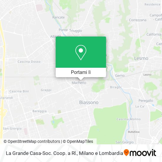 Mappa La Grande Casa-Soc. Coop. a Rl.