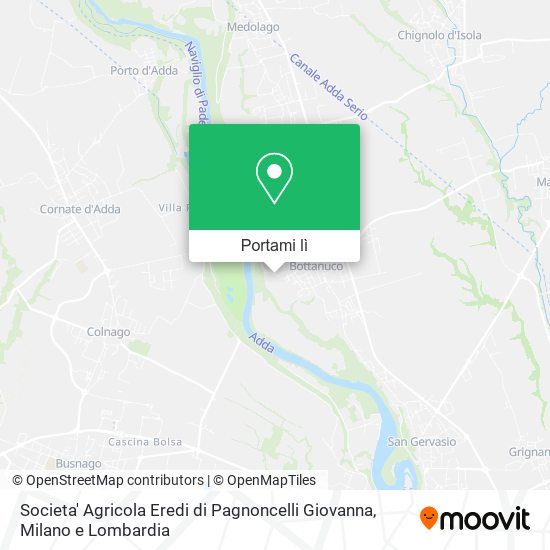 Mappa Societa' Agricola Eredi di Pagnoncelli Giovanna