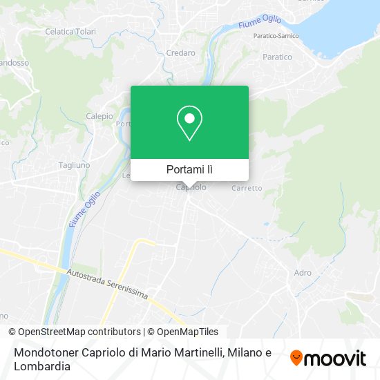 Mappa Mondotoner Capriolo di Mario Martinelli