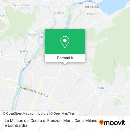 Mappa La Maison del Cucito di Franzoni Maria Carla