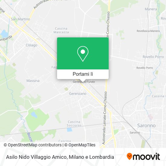 Mappa Asilo Nido Villaggio Amico