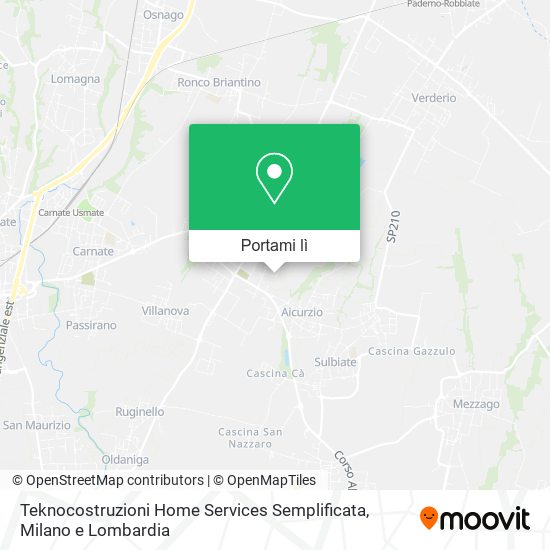 Mappa Teknocostruzioni Home Services Semplificata