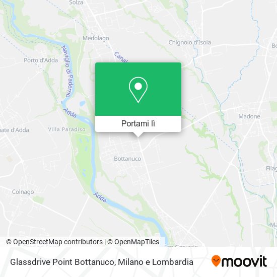 Mappa Glassdrive Point Bottanuco