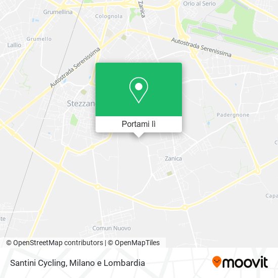 Mappa Santini Cycling