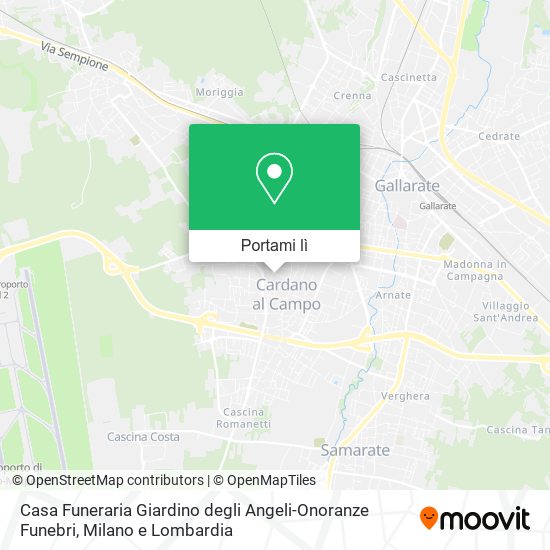 Mappa Casa Funeraria Giardino degli Angeli-Onoranze Funebri