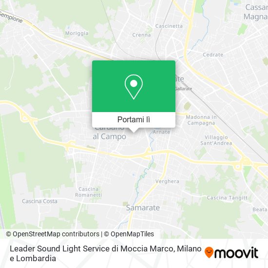 Mappa Leader Sound Light Service di Moccia Marco