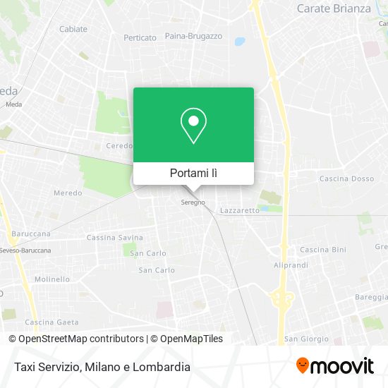 Mappa Taxi Servizio