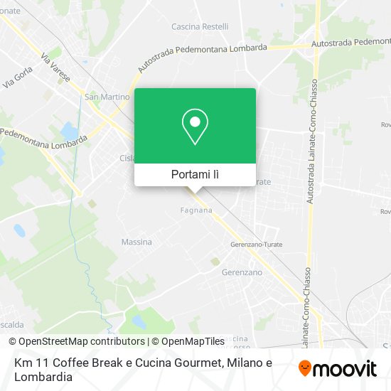 Mappa Km 11 Coffee Break e Cucina Gourmet