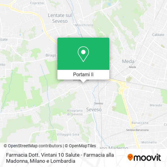 Mappa Farmacia Dott. Vintani 10 Salute - Farmacia alla Madonna