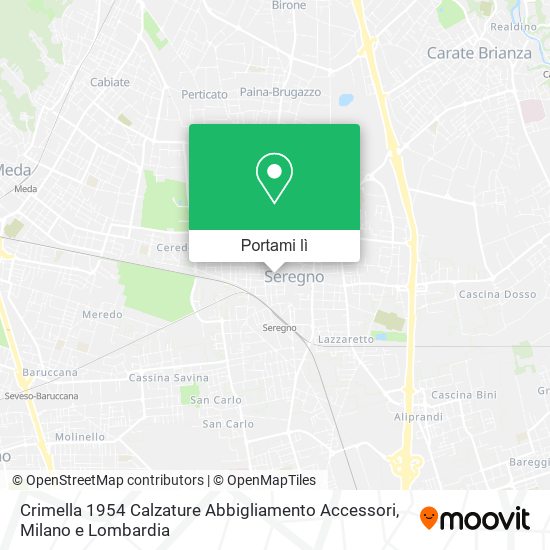 Mappa Crimella 1954 Calzature Abbigliamento Accessori