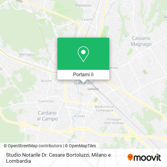 Mappa Studio Notarile Dr. Cesare Bortoluzzi