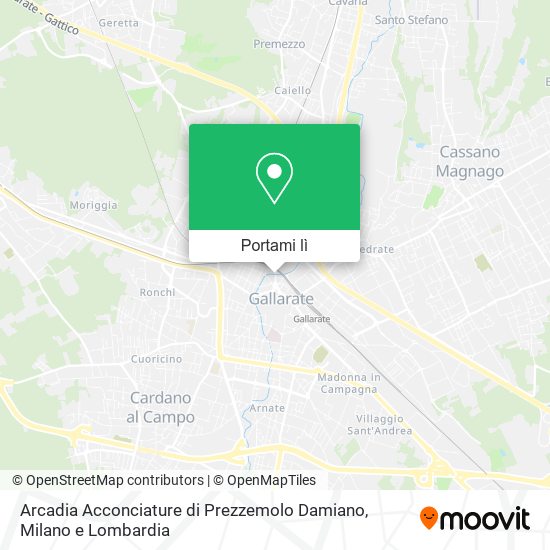 Mappa Arcadia Acconciature di Prezzemolo Damiano