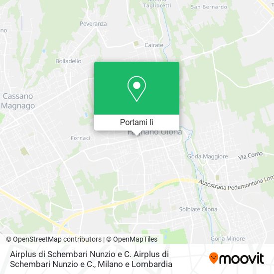 Mappa Airplus di Schembari Nunzio e C. Airplus di Schembari Nunzio e C.