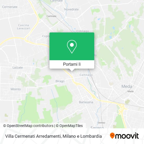 Mappa Villa Cermenati Arredamenti