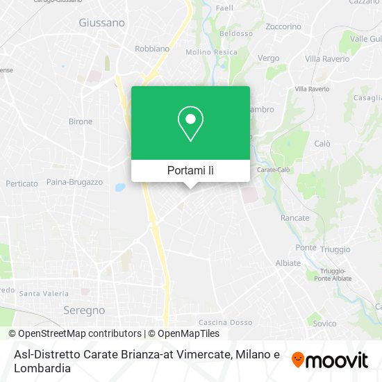 Mappa Asl-Distretto Carate Brianza-at Vimercate