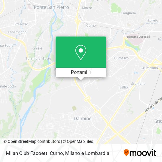 Mappa Milan Club Facoetti Curno