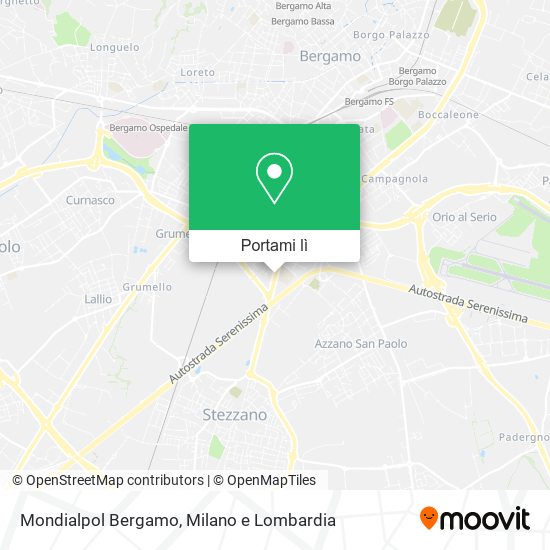 Mappa Mondialpol Bergamo