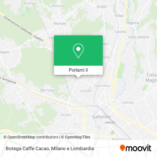 Mappa Botega Caffe Cacao