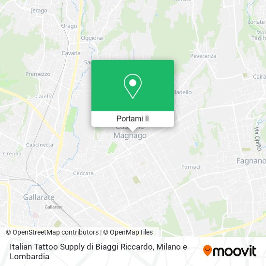 Mappa Italian Tattoo Supply di Biaggi Riccardo