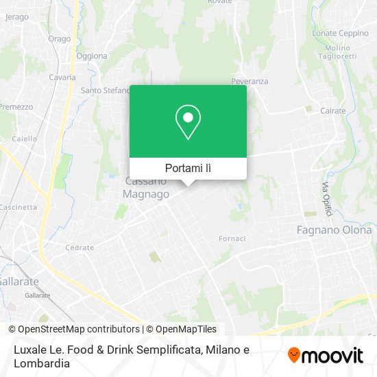 Mappa Luxale Le. Food & Drink Semplificata