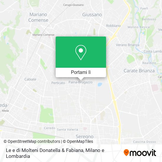 Mappa Le e di Molteni Donatella & Fabiana