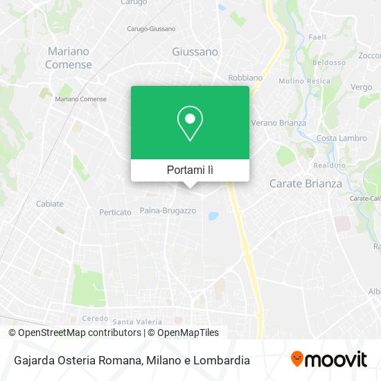 Mappa Gajarda Osteria Romana