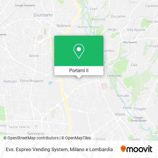 Mappa Evs. Espreo Vending System