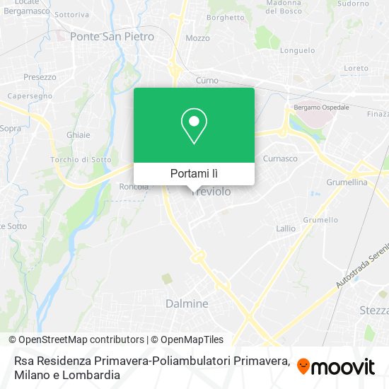 Mappa Rsa Residenza Primavera-Poliambulatori Primavera